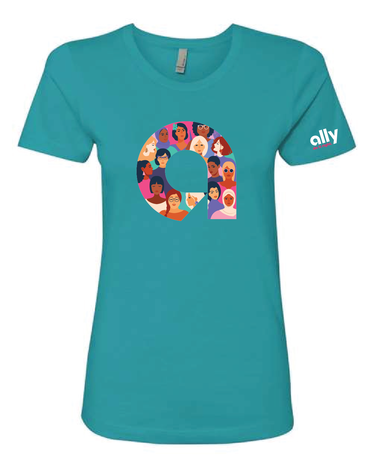 Women Allys Ladies T-shirt in Tahiti Blue