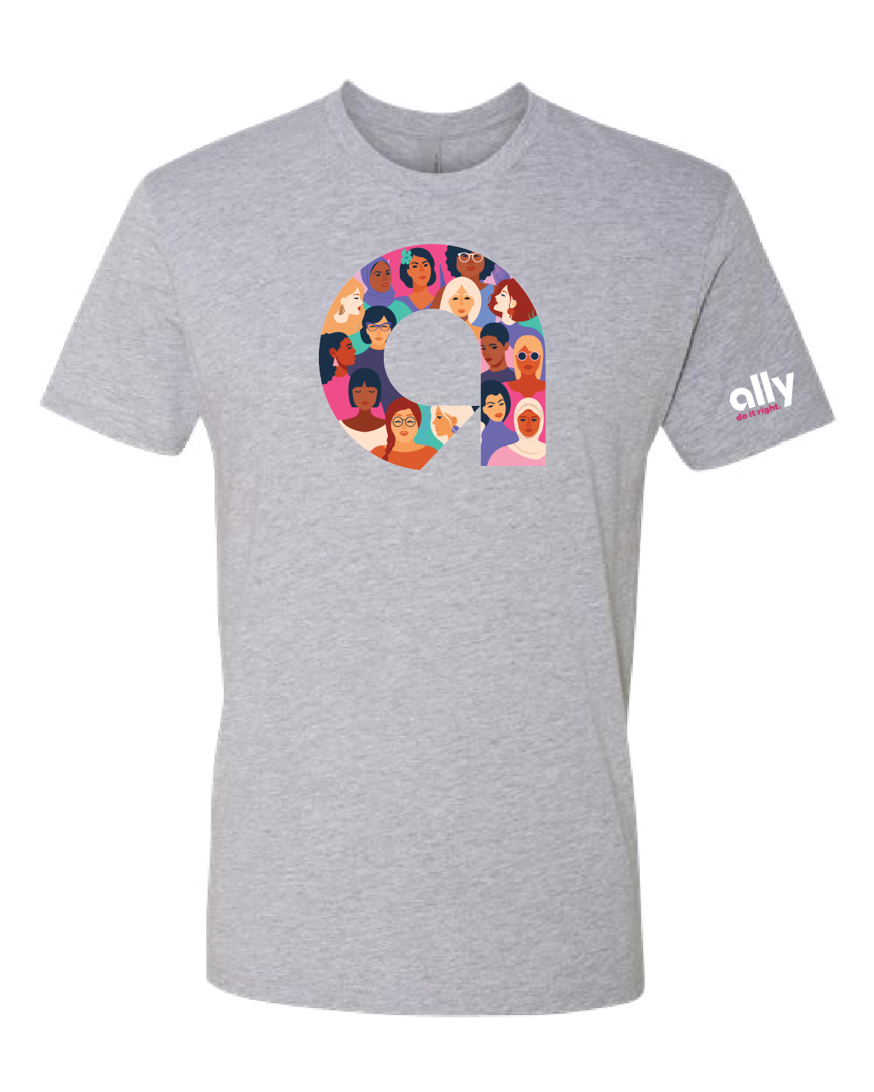 Women Allys Unisex T-shirt in Heather Grey