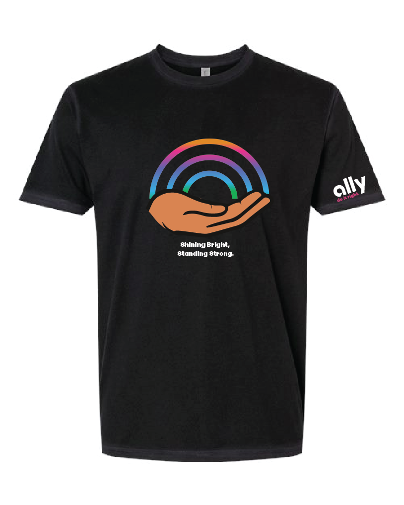 Pride Allys Unisex Truthmark T-Shirt in Black